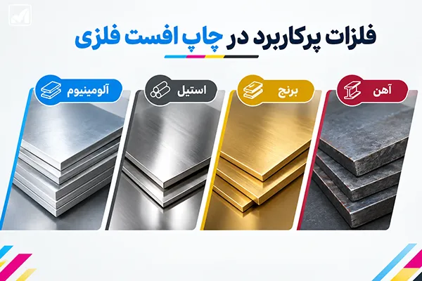 فلزات پرکاربرد در چاپ افست فلزی